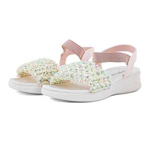 Sandalia de cuña formal Rosa PU0339 Estilos cómodos de Punta abierta y cuadrada para mujer Sandalias de tacón de moda - Product Image 3