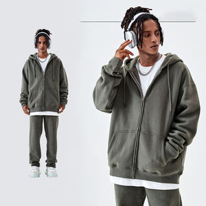 2025 nueva llegada logotipo personalizado OEM venta al por mayor cremallera Sudadera con capucha de alta calidad 360G Casual sudadera hombres Fitness cremallera Sudadera con capucha - Product Image 4