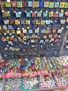 Bravo Rustique Bleu Carreau De Céramique Mur Manteau Crochet Poterie Conception Élégant Crochets Et Rails Produit - Product Image 5