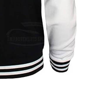 Veste Lettermen unisexe pour homme avec boutons personnalisés Style Hip Hop décontracté avec capuche Tissu d'hiver Vente en gros - Product Image 3