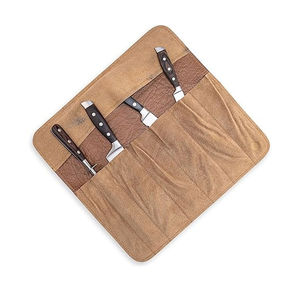 Sac de rangement pour couteaux en cuir durable fait à la main avec couleur et logo personnalisables Haute qualité - Product Image 4