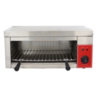Pemanggang daging salamander elektrik stainless steel, pemanggang roti terpasang di dinding dengan asap tanpa asap oven sayuran