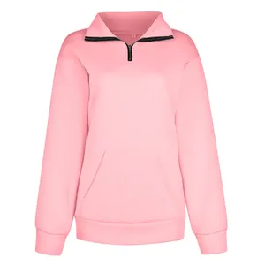 Vente en gros Sweat-shirt tricoté à manches longues, imprimé délavé à l'acide pour femmes, pull à capuche pour l'hiver, effet tie dye, logo sur le devant - Product Image 5