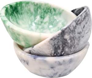 Bol de service à salade en résine fait à la main, nouveau design personnalisable pour la maison, le jardin, la cuisine et la table. - Product Image 1