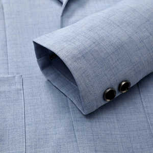 Blazer élégant pour homme Old Money Azure Breeze - Product Image 6