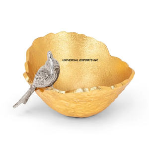 Aluminum Gold Plated Chocolate Bowl Customized Shape Handmade <b>Sweet</b> Bowl New Arrival Designer Fancy Chocolate Bowl - Product Image 1