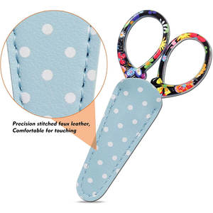 Ciseaux à cuticules BLACK FLOWER en acier inoxydable, droits, tranchants, pour droitiers, pour broderie, artisanat, travaux d'aiguille - Product Image 3