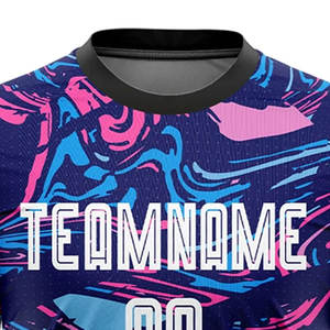 Haut de sport respirant en jersey de football américain personnalisé unisexe avec sublimation de motif de chiffres imprimés pour adultes - Product Image 3