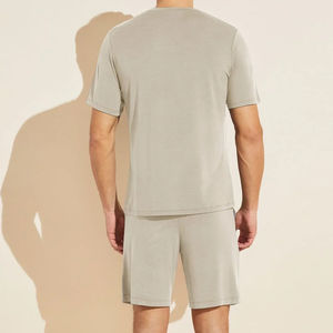 Short Pyjama <b>Set</b> for <b>Men</b> High Quality Breathable And Comfortable Sleep Shorts <b>Sets</b> Custom <b>Pajamas</b> Oversized Two Piece <b>Set</b> - Product Image 5
