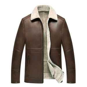 2025 Trending <b>Brown</b> 100% <b>Leather</b> Puffer <b>Jacket</b> with Canvas Fabric Hooded Winter Breathable Stylish Design - Product Image 1