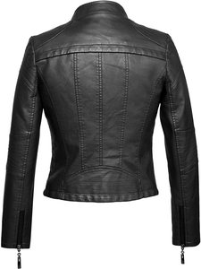 Veste en cuir pour femmes de dernière collection à prix de gros à vendre veste en cuir pour femmes en grande quantité, meilleure tendance - Product Image 4