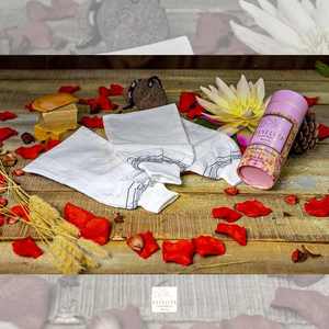 Gant de bain en chanvre double couche en fibre végétale naturelle Gant de bain écologique pour la douche de spa exfoliant en profondeur Gant de lavage à la main - Product Image 4