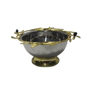 Top Trending Hotel and Resort Uso Vajilla Servidor de alimentos Tazón Mesa promocional Centro de mesa Tazón DE SERVICIO DE METAL Venta caliente - Product Image 1