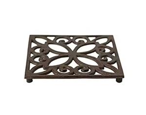 Salvamanteles de Metal de diseño americano resistente al calor para platos calientes protección de encimera salvamanteles chapados en oro de aluminio - Product Image 1