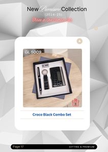 Ensemble de cadeaux d'entreprise de luxe Logo métal stylo porte-clés Combo porte-carte parfait cadeau d'affaires de Noël cadeau pour les employés de bureau - Product Image 5