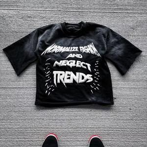 Camiseta Negra Extra Grande para Hombre, Ajuste Holgado y Cómodo, Ecológica, Transpirable, Estilo Urbano y Moderno - Product Image 5