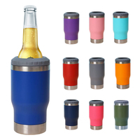 Bouteille d'eau et refroidisseur de canettes de bière en acier inoxydable de 14 oz avec ouvre-canette – Vente en gros