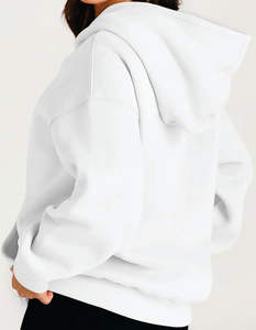 Sudaderas de Felpa Extra Grandes para Mujer, Tejidas, Cómodas, de Manga Larga, con Capucha y Bordado Frontal, Otoño Invierno, Suministro ODM, Personalizadas, 100% Orgánicas - Product Image 5