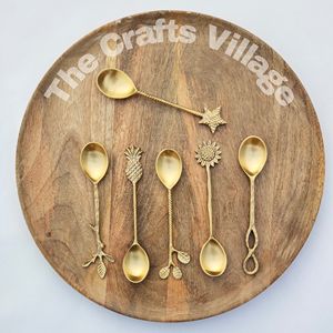 Juego de Cubiertos de Acero Inoxidable de Último Diseño con Mango de Latón, Juego de Vajilla para Cocina - Product Image 5