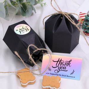 Boîte cadeau Emballage de fête de vacances Peau de bétail blanche noire Une variété de boîtes de bonbons colorées Support personnalisation - Product Image 2