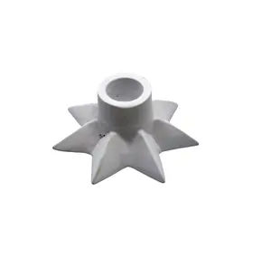 Bougeoir Moderne en Aluminium Scan Blanc Style Classique pour Noël Bougeoir Décoratif pour Décoration de Mariage - Product Image 1