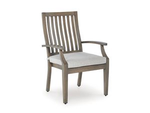 Conjunto de Mesa de Comedor Rectangular de Mimbre Moderno y Resistente con Cómodas Sillas de Jardín para Uso en Exteriores de Villas, Hogares y Restaurantes - Product Image 4