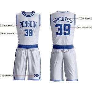 Sublimación de poliéster en blanco de buena calidad, ropa de baloncesto personalizada, camiseta de práctica deportiva, camiseta de baloncesto personalizada - Product Image 4