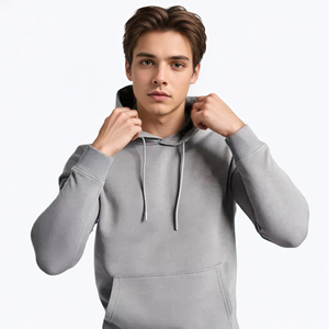 High Quality Oversized <b>Pullover</b> Tracksuit <b>Men</b> Heavy Fleece Hoodie Jogger Two Piece Set - Product Image 5