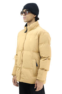 Veste matelassée oversize unisexe de qualité supérieure, fermeture éclair, hiver, personnalisée, matelassée, imperméable, respirante, à capuche, devant - Product Image 5