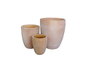 Petit pot à fleurs vintage en céramique de terre cuite, fonctionnel, pour plantes d'intérieur et d'extérieur, fournitures de jardinage pour la plantation - Product Image 2