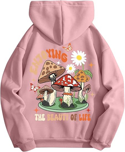 Sudaderas con capucha negras con gráfico de gato de gran tamaño para mujer, sudaderas Y2k, ropa, trajes de moda de otoño, diseño personalizado 2026 - Product Image 2