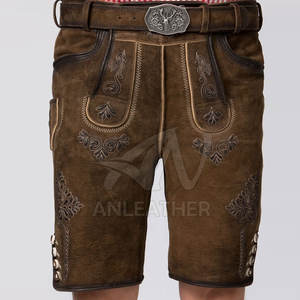 กางเกงขาสั้นหนังแท้สำหรับผู้ชาย - Product Image 5