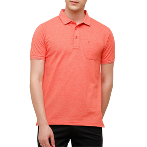 Moulin à vin classique pour hommes pour Polo à la mode demi-manches Slim Fit T-Shirt 100% coton tricoté tissu ODM approvisionnement - Product Image 1