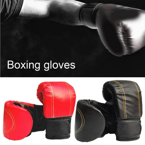 Par de guantes de boxeo de alta resistencia, guantes de boxeo ajustables, transpirables, lisos, ergonómicos, para adultos, para gimnasio - Product Image 5