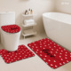 Ensemble de tapis de salle de bain imprimés sur mesure pour salle de bain, rideau de douche antidérapant, tapis de bain - Product Image 6