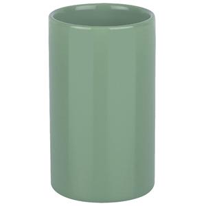 Porte-brosse à dents en grès Spirella « Tube » vert 7 x 11,5 cm - Product Image 1