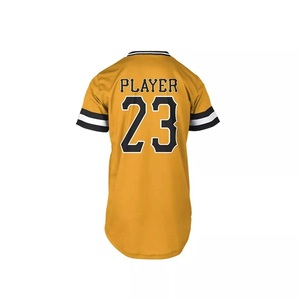 Unisex High Quality 100% Polyester V-Neck Jersey Custom OEM Sportswear Baseball Softball Quick Dry Breathable Heat-Transfer - Product Image 2