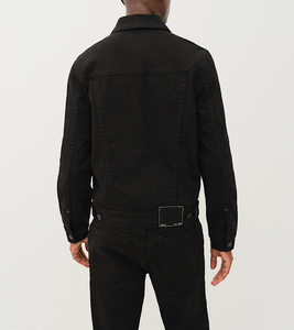 OEM&ODM Custom Streetwear Digital Print Jeans Jacket Men's 100% Cotton Men's Washed Denim Jacket Men - Product Image 1