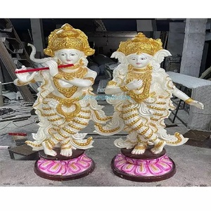 Estatua de Lord Radha Krishan para decoración de boda tradicional, estatua de Radha Krishna de boda india, hermosa estatua de Radha Krishna - Product Image 1