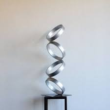 Abstract Metal Art Sculptures Modern <b>Decorative</b> Shapes for Home & Office Interiors - Product Image 4