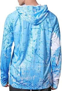 Professional UPF50+ Fishing <b>Clothing</b> Lightweight Breathable Fishing Hoodie for <b>Men</b> Waterproof Sublimation Anti Uv Hooded Shirts - Product Image 4