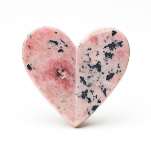 Rhodonite 3D Coeur Figurine Fabriqué À La Main Pierre De Cristal Naturel Poli pour Feng Shui Guérison Reiki Cadeau et Décoration Intérieure - Product Image 1