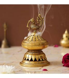 Top-rated Brass Incense <b>burner</b> with Unique Artistic Design for Mindfulness and Relaxation Golden Polished Finished at Cheap Rate - Product Image 1