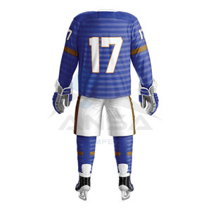 Uniforme de Hockey sobre Hielo Personalizado de la Mejor Calidad, Bordado e Impresión por Sublimación, Jersey y Pantalones Cortos de Equipo Personalizados, Nuevo Diseño - Product Image 2