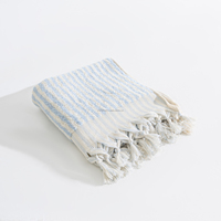 Turc Pom Pom main cuisine petite serviette Peshkir Pestemal multicolore maison décoratif essuie-mains à pois thé
