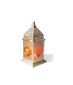 Juego de 2 linternas de vela colgantes decorativas de Pascua hechas a mano ecológicas blancas de Metal cuadradas de granja para decoración del hogar - Product Image 2