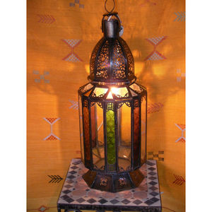 Linterna interior de hierro y vidrio Vajilla recubierta de polvo negro Linternas de decoración de bodas y eventos al precio más barato - Product Image 3