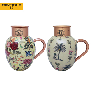 Botella de agua potable martillada de cobre Recubrimiento anticorrosión Agua hirviendo Seguro Estilo clásico Diseño personalizable Alta calidad - Product Image 1