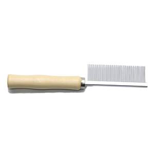 High Quality Grooming Brushes <b>for</b> <b>Dogs</b> Cats Customizable Wooden Handle Stainless Steel Comb Simple Style High Quality <b>Tools</b> - Product Image 6