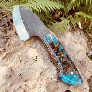 Cuchillo de Cocina Hecho a Mano de Acero al Carbono con Mango de Resina, Ambidiestro, Moderno, Duradero, Apto para Lavavajillas, Personalizable, Cuchillos Industriales OEM - Product Image 2